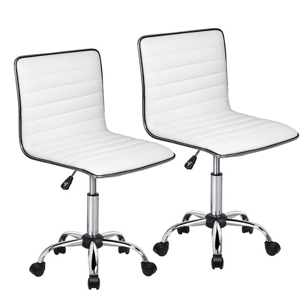2 Set Bar Stools Soft Leather Kitchen Chairs Home Bar Furniture