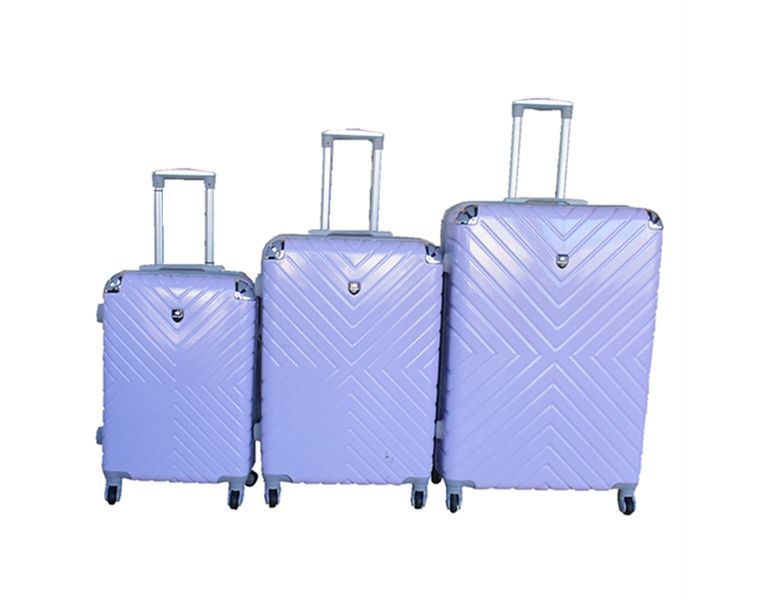 Blue Star 3-Piece Hardside Luggage Set with Spinner Wheels, Lavender