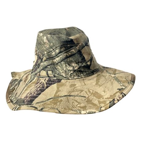 Hunting Camo Cotton Twill Safari Bucket Hat