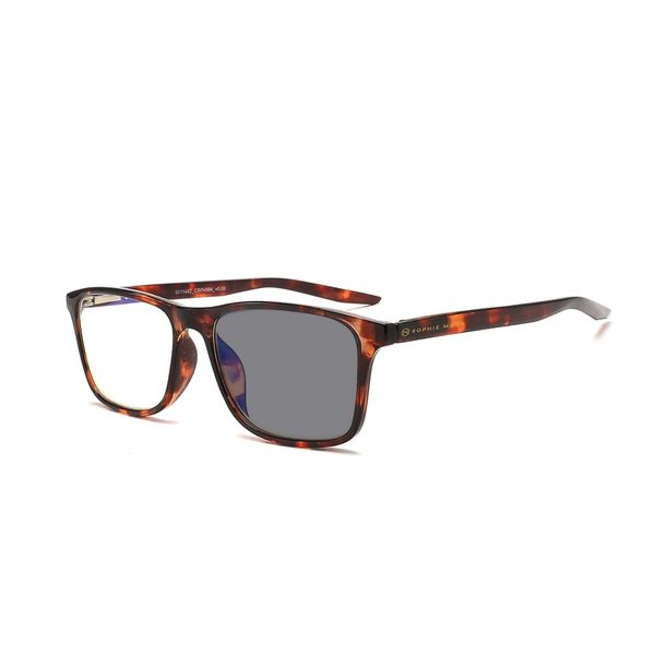 Sophie Moda Photochromic Blue Light Blocking Glasses - Stealth Neutral