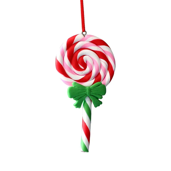 Christmas Tree Decoration Ornament Soft Clay Lollipop A