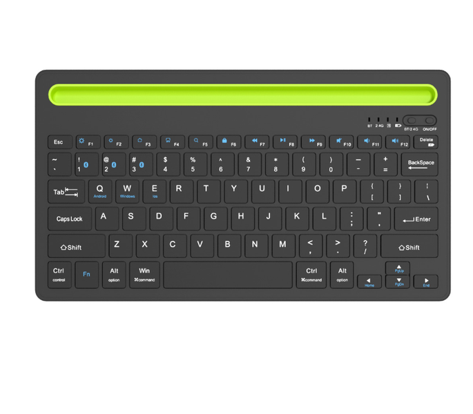 Bluetooth Keyboard with Integrated Tablet/Mobile Phone Stand