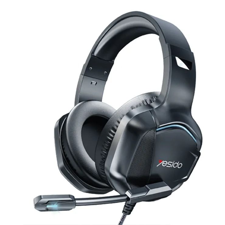 Yesido Gaming Headset With Adjustable RGB & Microphone 3.5mm USB by
