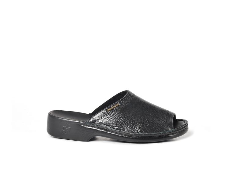 Amalfi Chevro Black Sandal