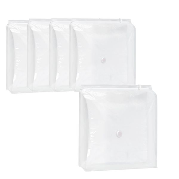 Vusign Vacuum Storage Bag Hangable M sizeTransparant 5pack