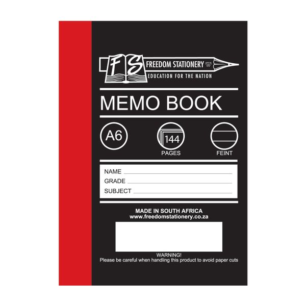 Book hard-cover a6 144-page memo Economy 5 pack