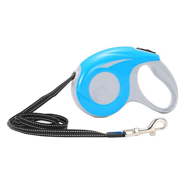 Retractable 5m Dog Leash For Pets Running Tracking - Blue