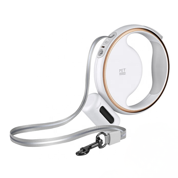 Baarco Retractable Dog Leash with LED Light and Waste Bag Holder