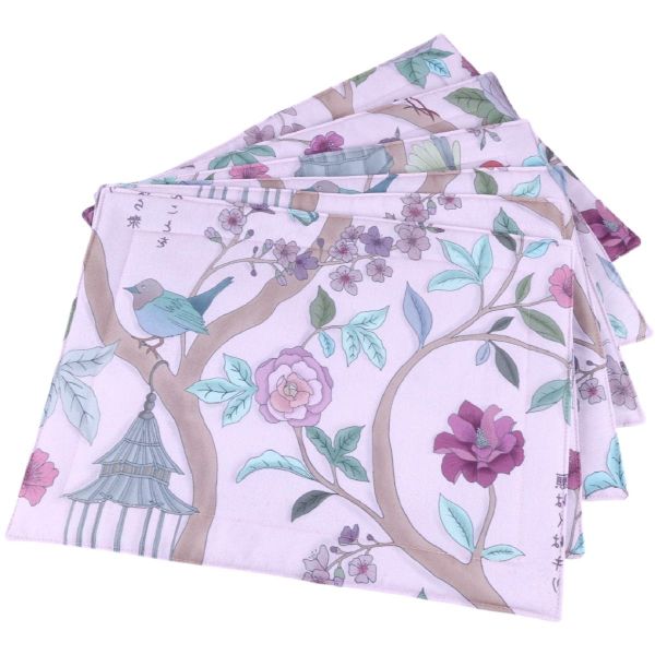 DSA Robyn Valerie Japanese Garden PINK Placemat Pack of 6