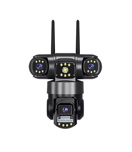 DW 3 Lens 3 Screens Wifi PTZ Camera With Two-Voice Way - V380 Pro - SC28-W