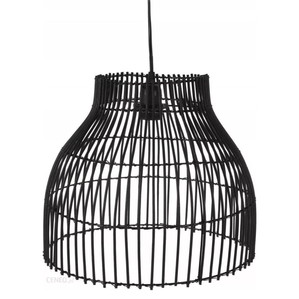 Black Bamboo Hanging Lamp -36x36x30cm