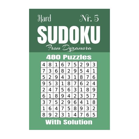 Hard Sudoku Nr 5 480 Puzzles With Solution Buy Online In South Africa Takealot Com