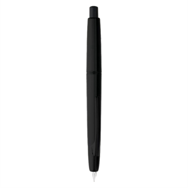 Press Resin Fountain Pen Peacock Black(Black Clip)