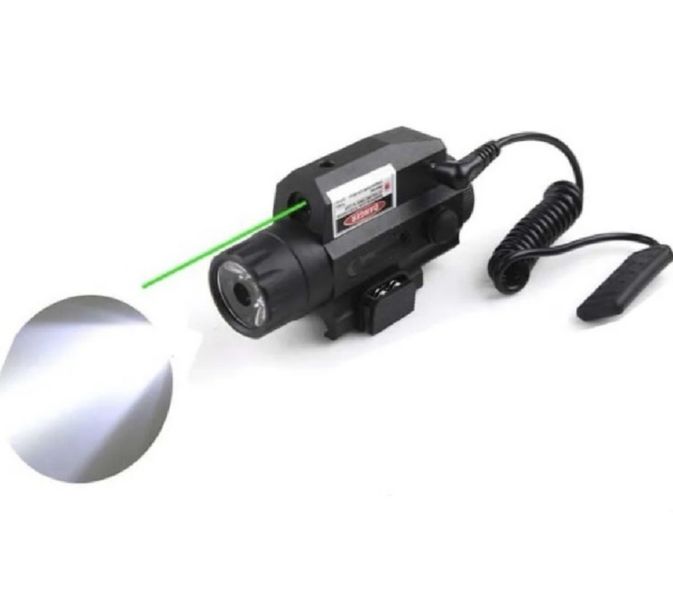 1831370 Hunting Airsoft Tactical Gun 22mm LED Flashlight With A Green Laser