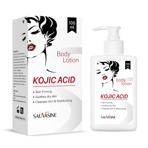 Sauvasine Body Lotion Kojic Acid Skin Firming Skin Cleanser And Moisturizer -100ml