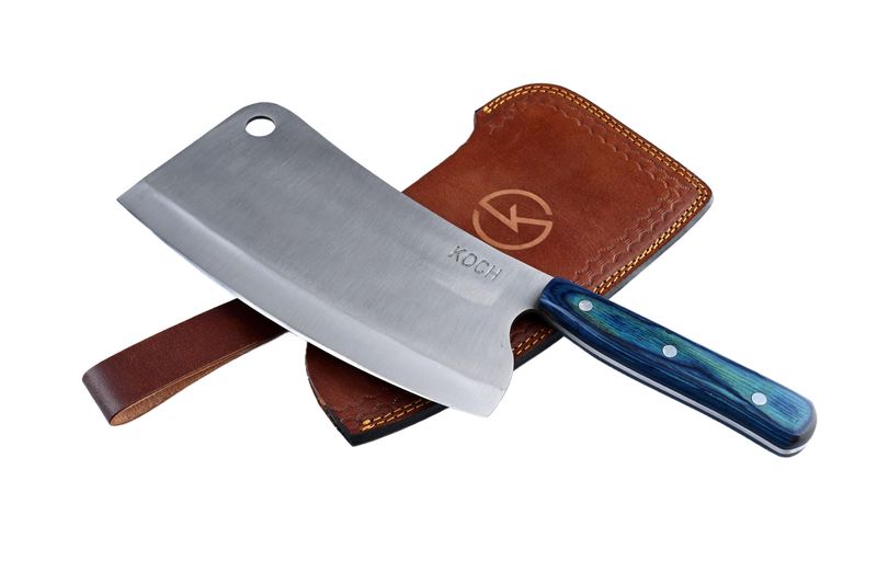 Koch Knives CK-102BL Full Tang Cleaver Knife with Sheath
