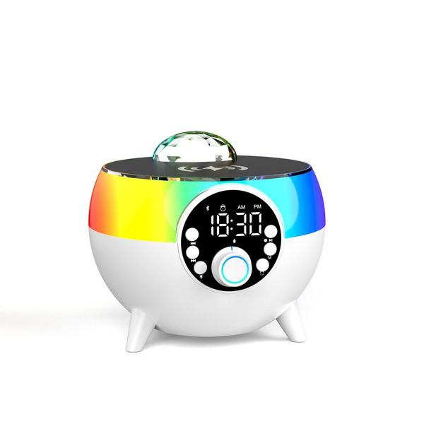 Starry Sky Light 15W Wireless Charging Bluetooth Speaker - White