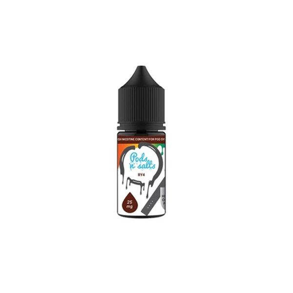 30ml Pods and Salts Nic Salt Vape Juice 25MG RY4 Shop Today. Get it