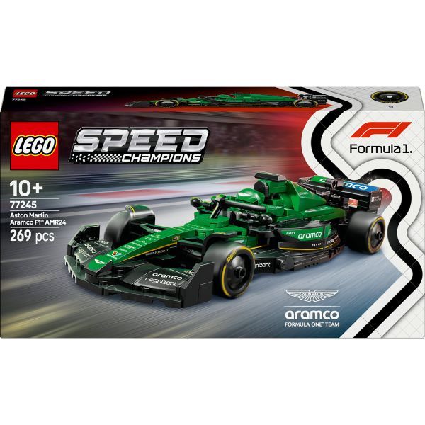 LEGO® Speed Champions Aston Martin Aramco F1® AMR24 Race Car Vehicle Set 77245
