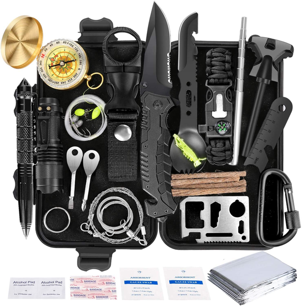 Outdoor Travel Mini Camping Tools Emergency Military Survival Kit Set