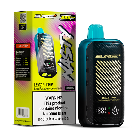 Nasty SURGE 55K Puff Disposable Blue Raspberry Lemonade Image