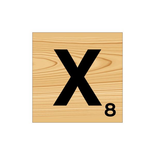 Scrabble Wall Art - X