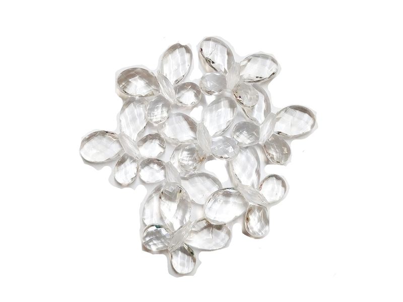 BEAD COOL - Acrylic Butterfly Bead - 3cmby2cm - 100pcs - Transparent