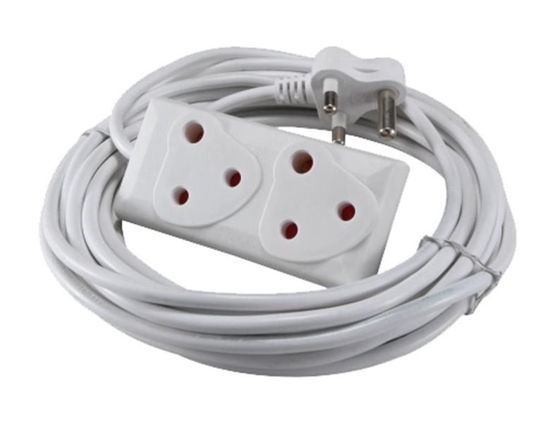 3m Extension Cord With A Two-Way Multi-Plug Extension By Woodly