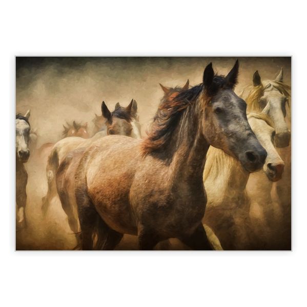 Wild Horses Running - A1 Poster