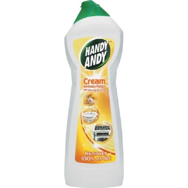 Handy Andy Household Cleaning Cream Spring Fresh 750ml(Pack of 5)