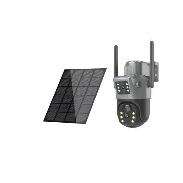 4K 8MP Wifi Outdoor Surveillance Camera Battery Solar