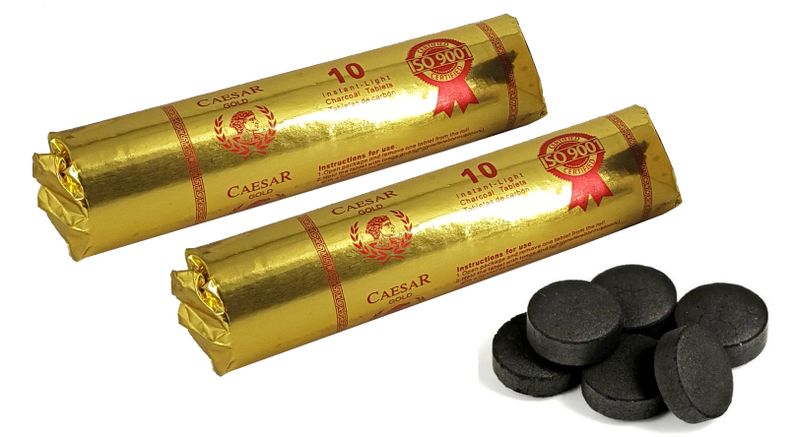 20 Charcoal Pucks for burning Raw Incense Resin
