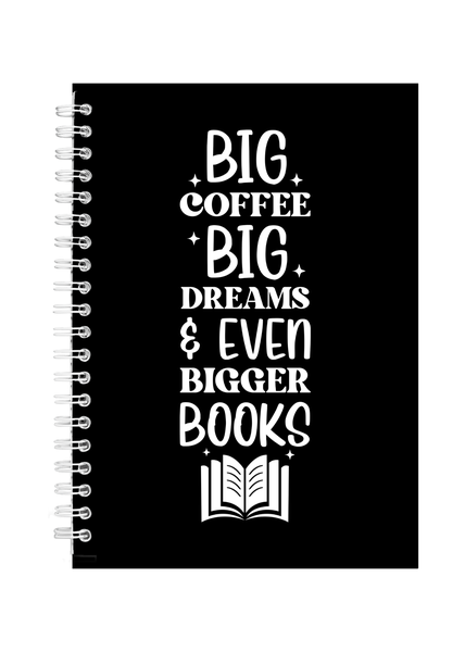 Coffee Big Books Ideal Fiction Book Reader Gift Writing Books A5 Notepad402