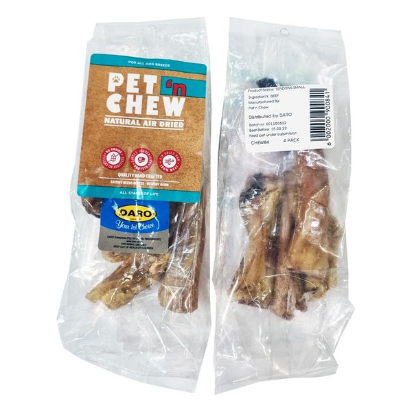 2 Pack - Pet n Chew Tendons Small - 235g