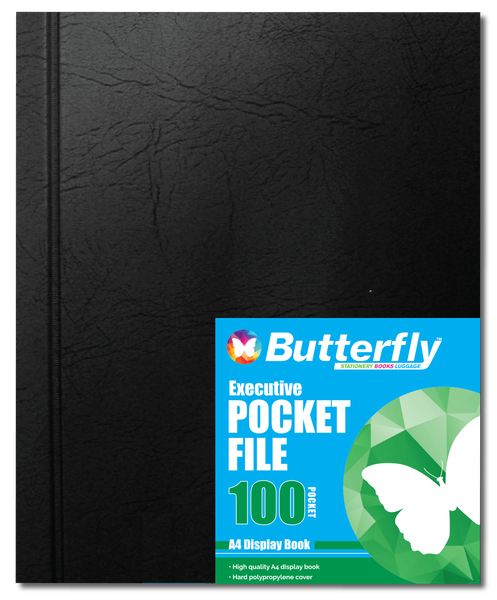 Butterfly Executive Pocket File A4 - 100 Page