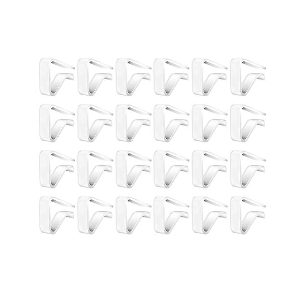 24 Pieces Tablecloth Clips, Windproof Transparent Clamps for Securing