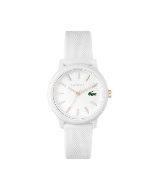 Lacoste Watches Ladies' Lacoste.12.12 White Silicone Strap Watch