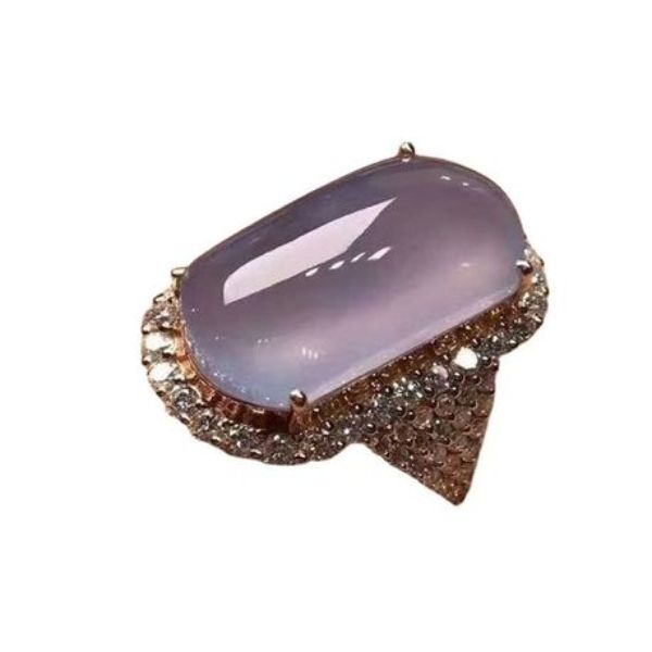 ZELTRYN Women's Dainty Rose Gold Lavender Crystal Jewelry