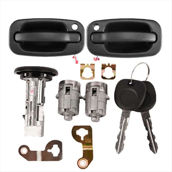 Ignition Switch Lock Cylinder Door Lock Kit Compatible with Chevrolet