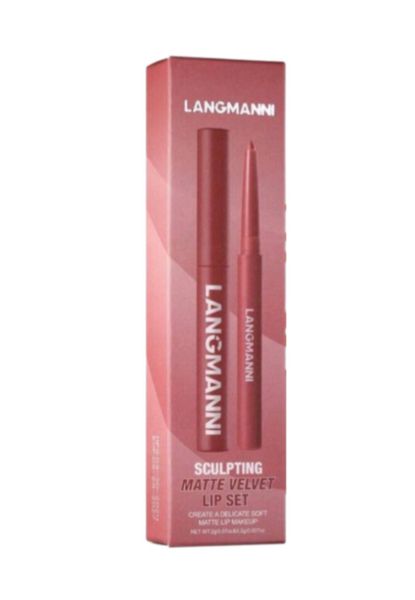 2-Pieces Matte Lipliner and Lipstick Set