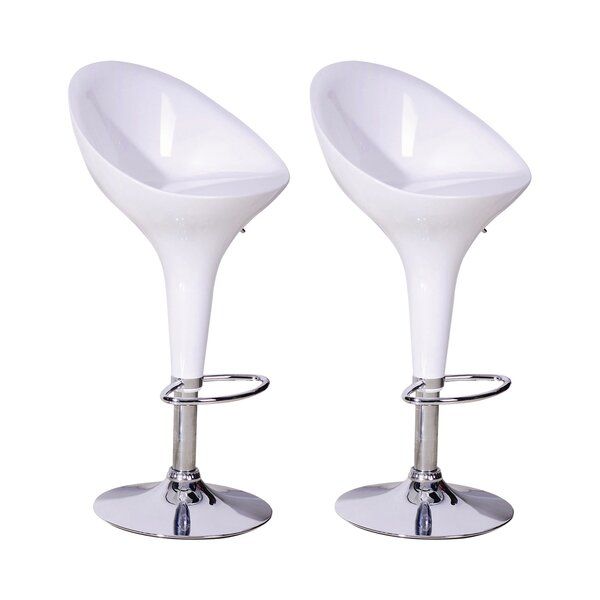 High-back Bar Kitchen Counter Stools - Set of 2 – Wine Red Colour