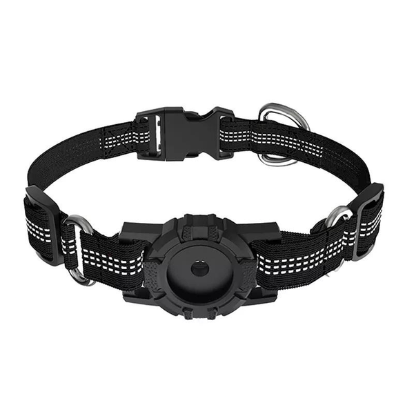 Pulse Ability Reflective, Durable, Adjustable Airtag Holder Collar for Dogs