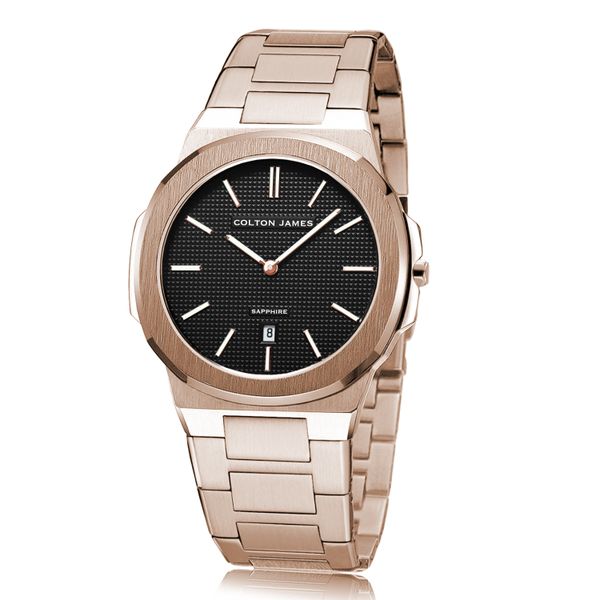 Colton James Premium Lancer Mens Ultra Slim Wristwatch - Silver &amp; White