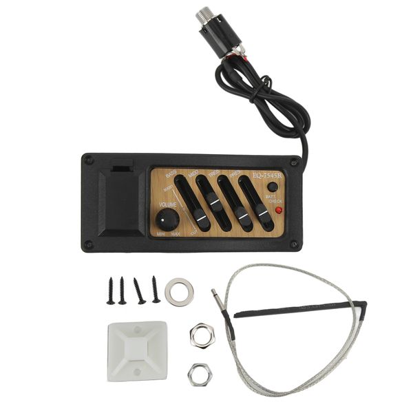 Wood Grain Acoustic Guitar Pickup Preamp