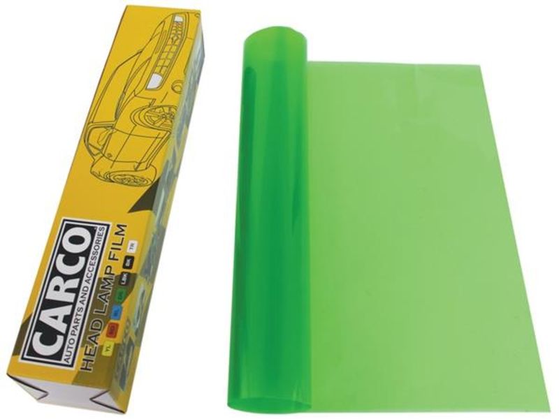 Headlamp Film Dark Green 0.4x1m