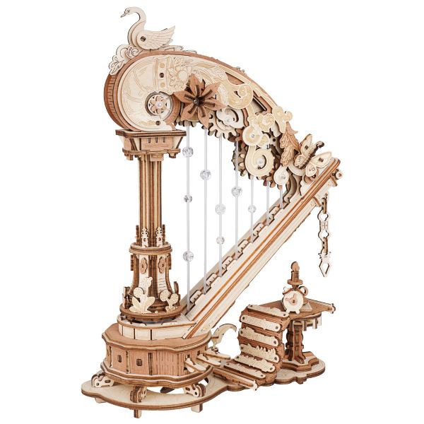 ROKR By Robotime Magic Harp Music Box Wooden DIY 3D Puzzle