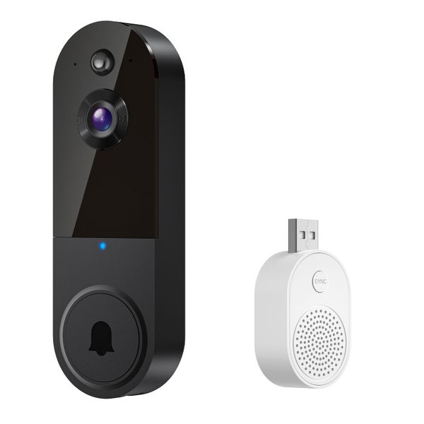 Wireless Wi-Fi Video Doorbell Camera with AI Motion Detection