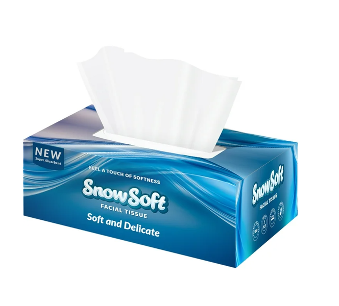 Snow Soft Facial Tissues 180 Sheets (Each) x 4