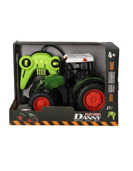 Monster Treads Lights and Sounds Tractor! Comes with a remote control.