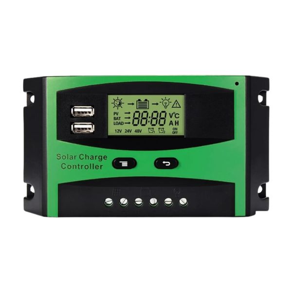 50A Dual USB With LCD Solar Panel Battery Regulator XF0843